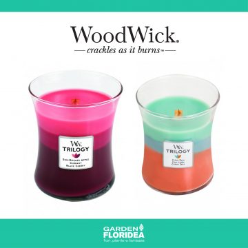 Woodwick: mix di raffinate fragranze e piacevoli rumori