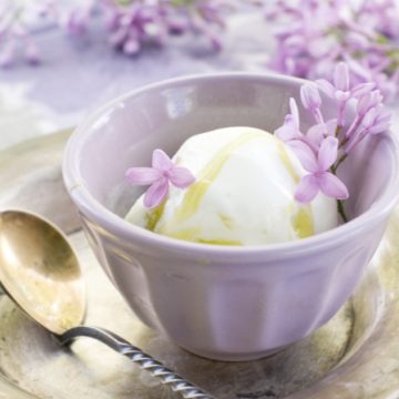 Gelato alla lavanda e miele