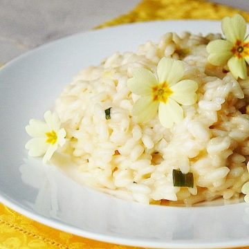 Delicato risotto alle primule!