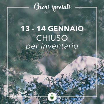 Chiusura per inventario!